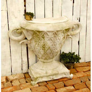 Crimson Half Table Outdoor Statue (31 - Inch) Side View