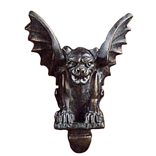 Gothic gargoyle with outstretched wings and fierce expression, featuring ornate medieval detailing and classical European style.