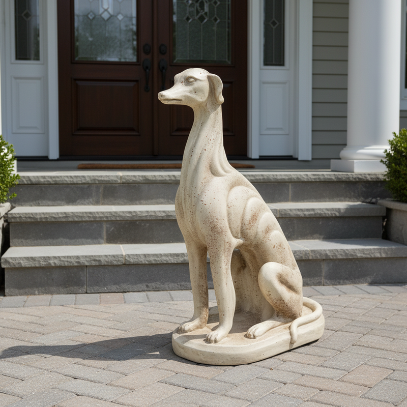 Italian Greyhound Dog Garden Statue (20-Inch)