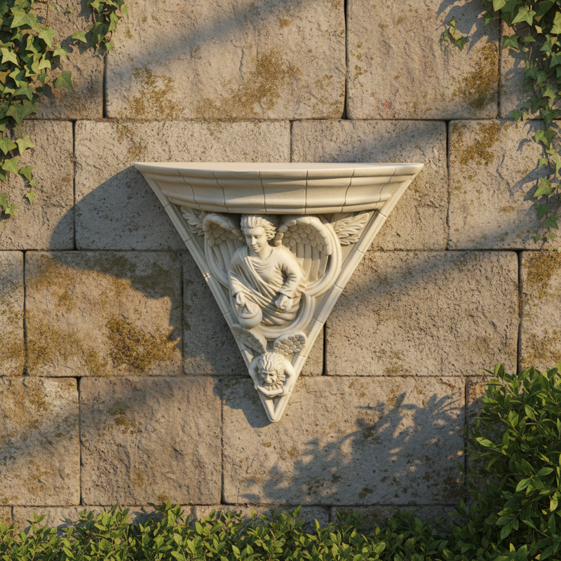 Gothic Angel Outdoor Bracket (12 - Inch) Side Angle