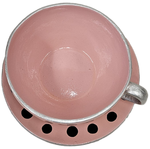 Tea Cup on Saucer Catholic Plaque (10.0 - Inch)