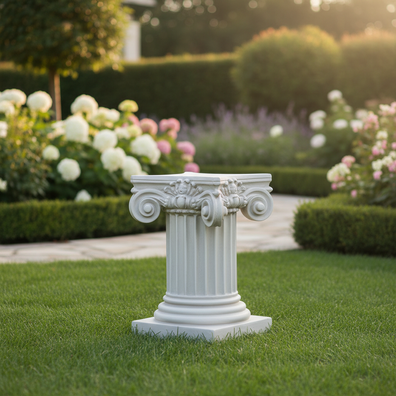 Ionic Column Outdoor Statue (18-Inch)