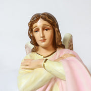 Bowing Church Angel Outdoor Statue (28 - Inch) Side Angle View