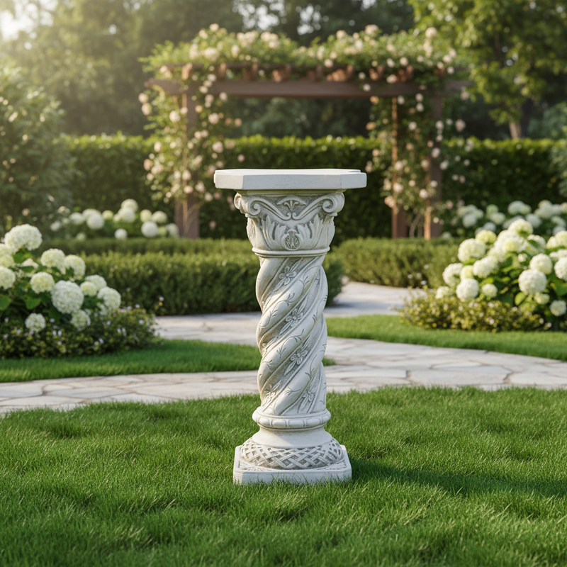 Genoa Column Outdoor Statue (28.5-Inch)