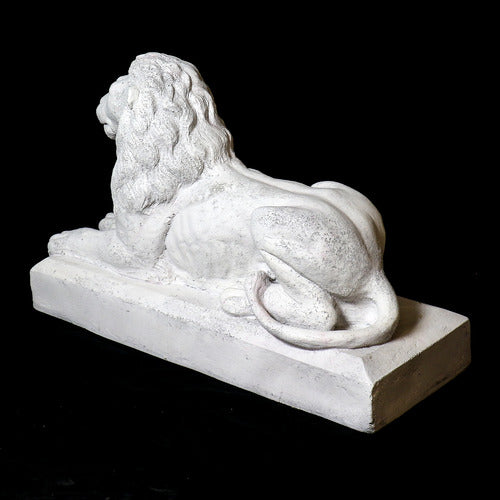 Lion Garden Statue (32 - Inch) Side View