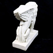 Winged Lion Garden Bench (16.5 - Inch) Side Angle