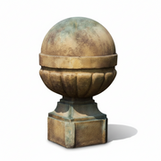 Palla Finial Outdoor Statue (8 - Inch)