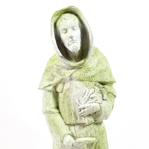 St. Fiacre on Rock Base Outdoor/Indoor Statue