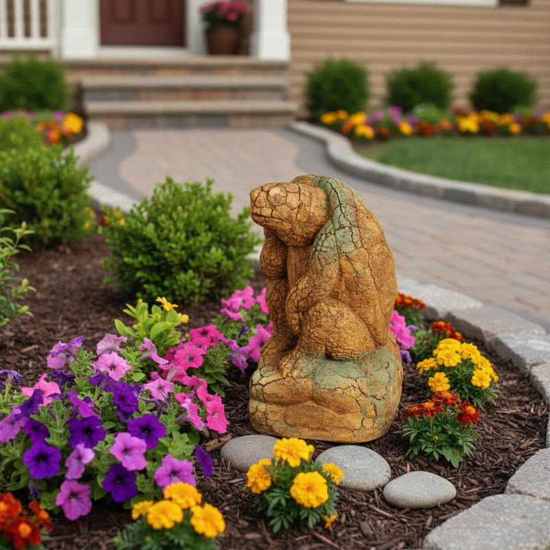 Turtle Garden Statue (12-Inch)