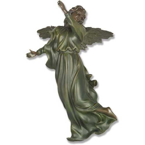 Uplifting Angel with Wings Outdoor Statue (20 - Inch)