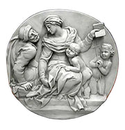 Round Religious Frieze Statue (21 - Inch)