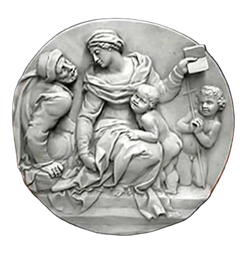 Round Religious Frieze Statue (21 - Inch)