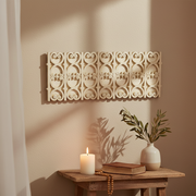 Ornate old world European garden border with classical scrollwork and symmetrical Baroque-inspired decorative patterns. Side View