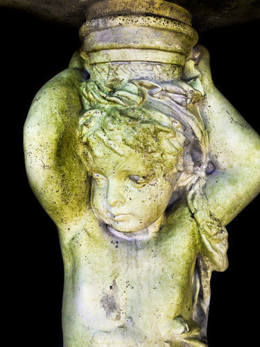 Cherub Birdbath Garden Statue (48 - Inch) Different Angle