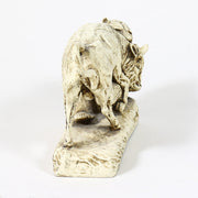 Bear and Bull Garden Statue (9 - Inch) Different Angle