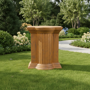 Temple Pedestal Statue (29 - Inch) Side Angle