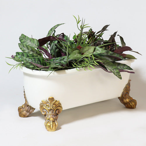 Antique Bathtub Planter Outdoor/Indoor Statue