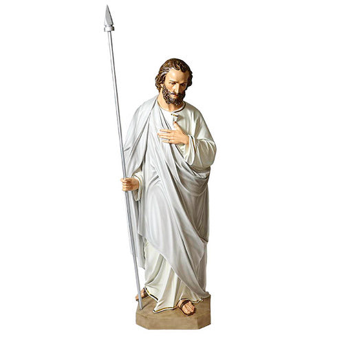 ST THOMAS W / SPEAR  5' Outdoor/Indoor Statue