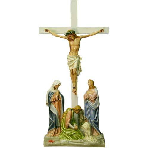 (Med.) Jesus Is Crucified w/cross Station 12 Outdoor/Indoor Statue