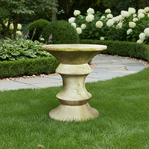 Pawn Stool Outdoor Statue (15 - Inch) Side Angle