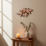 Berries in Flower Leaves Outdoor Statue (13 - Inch) Side View