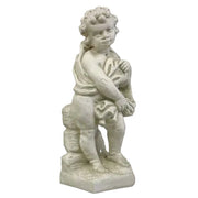 Innocent Cherub with Base Outdoor Statue (24 - Inch)