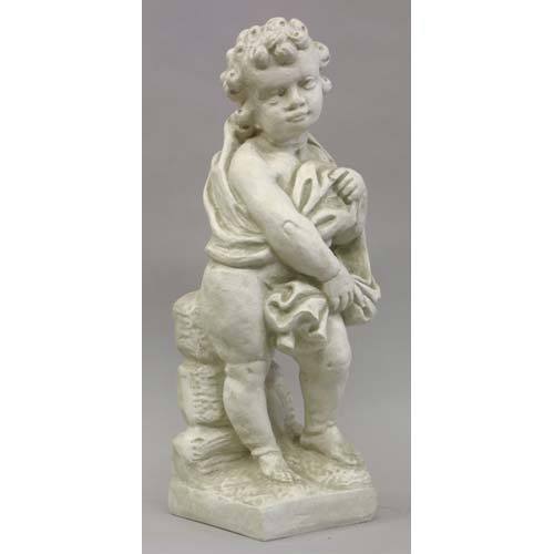 Winter Season Cherub  24 H Outdoor/Indoor Statue