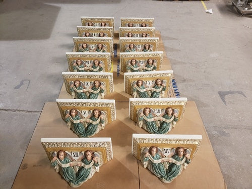 Angel Shelf 10 Sm Crucifxion Outdoor/Indoor Statue