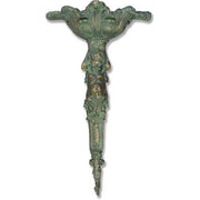 Ornate Baroque wall sconce with classical cherub figure, intricate scrollwork, and old world European detailing.
