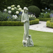 Saint Francis Abstract Statue (38 - Inch) Side Angle