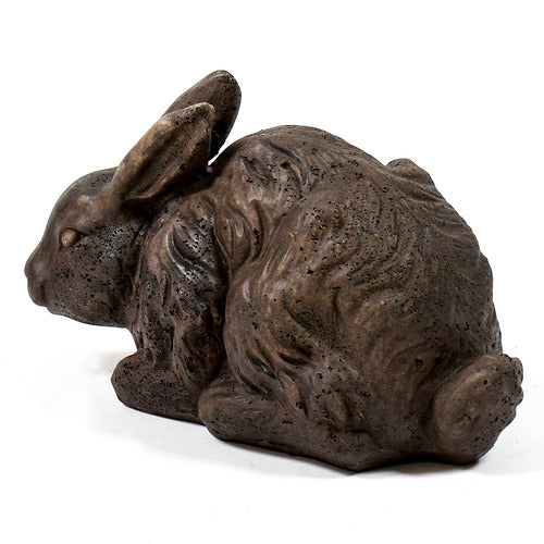 Rabbit Garden Statue (6 - Inch) Side View