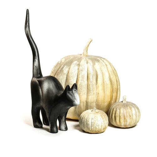 Scary Cat Garden Statue (49 - Inch) Side View