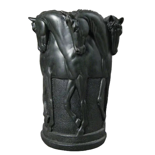 Six Stallion Vase 12 H Outdoor/Indoor Statue