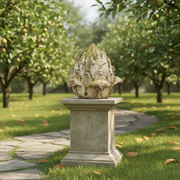 Artichoke Outdoor Statue (14.5 - Inch) Side Angle