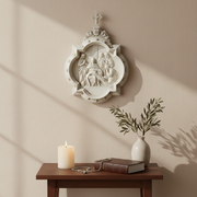 Chapel Wall Plaque Stations of the Cross Number 1 (13.5 - Inch) Side Angle