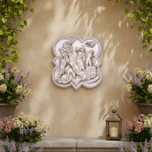 Sacrifice of Isaac Religious Statue (23 - Inch) Side Angle