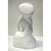 Classical Renaissance-style torso sculpture with detailed musculature and an unfinished, headless form on a smooth base. Other Angle