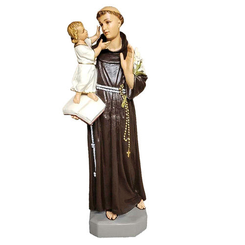 St. Anthony With Child 44""h Outdoor/Indoor Statue