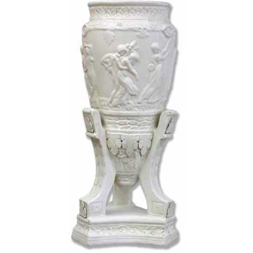 Urn On Tri Stand 26 Outdoor/Indoor Statue