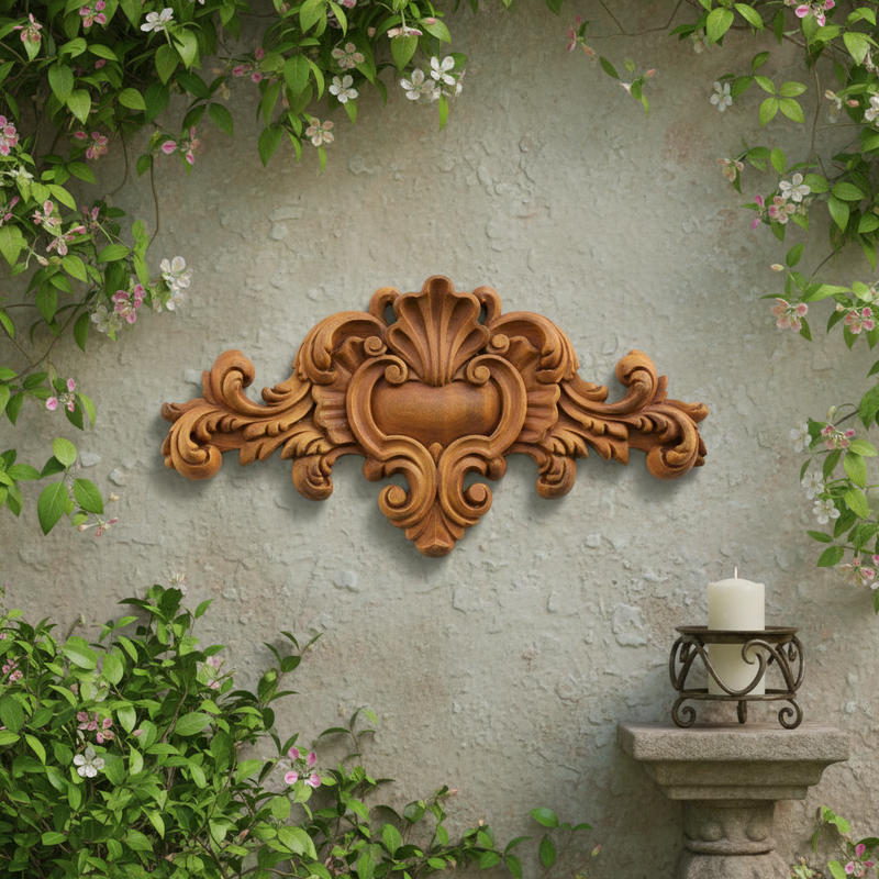 Over Door Outdoor Plaque (40.0 - Inch) Side Angle