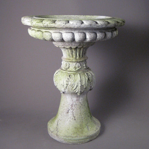 Acanthus Birdbath (22 - Inch) Side Angle