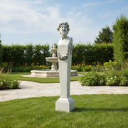 Satyr Terminus Statue (69 - Inch) Side Angle