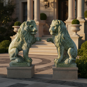 Lion Garden Statue (23 - Inch) Side Angle