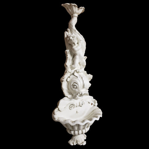 Young Poseidon,Bowl & Pump 64 Outdoor/Indoor Statue