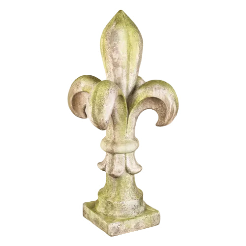 Fleur De Lis Outdoor Statue (14 - Inch)