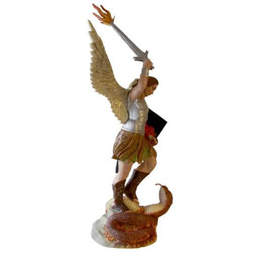 Saint Michael with Sword and Fire Statue (38 - Inch)
