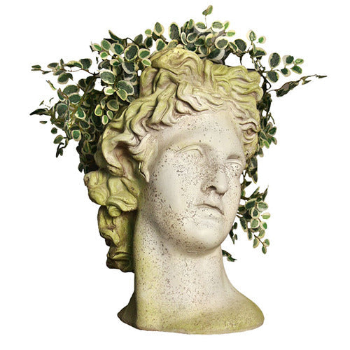 Apollo Head Planter 17 Outdoor/Indoor Statue