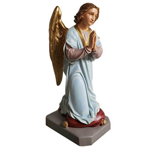 Praying Winged Angel Outdoor Statue (39 - Inch) Side View