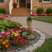 Cobra Garden Statue (16.5 - Inch) Side Angle