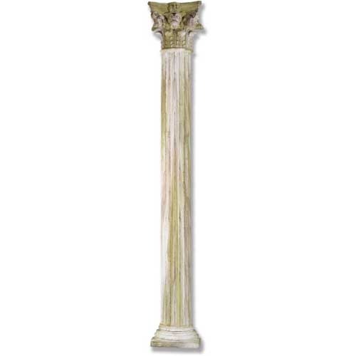 Corinthian Half Column Outdoor Statue (8-Inch)